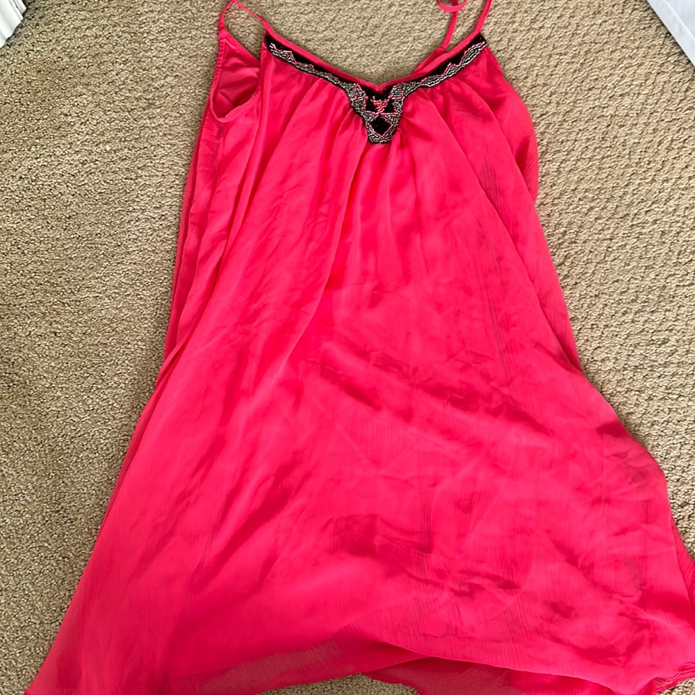 Pink spaghetti strap dress!